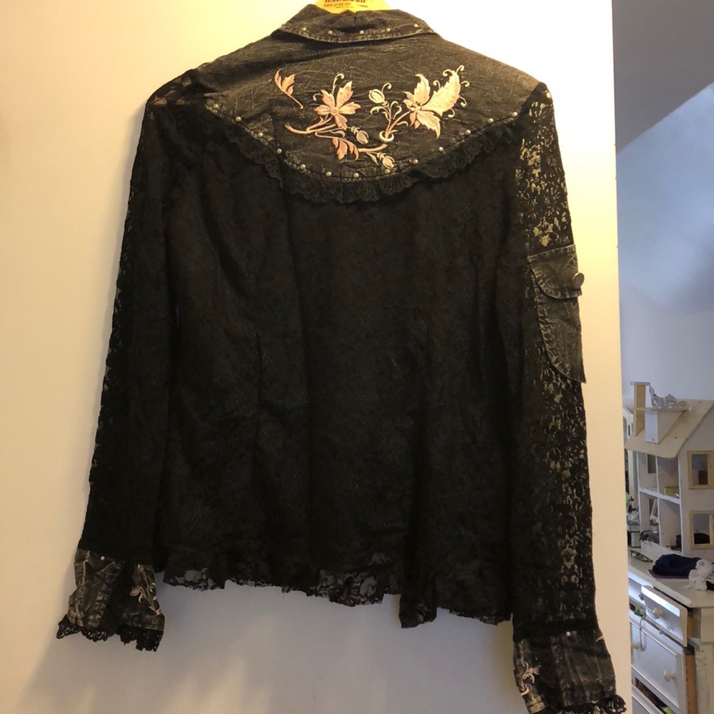 Lace button up - Picture 2 of 2